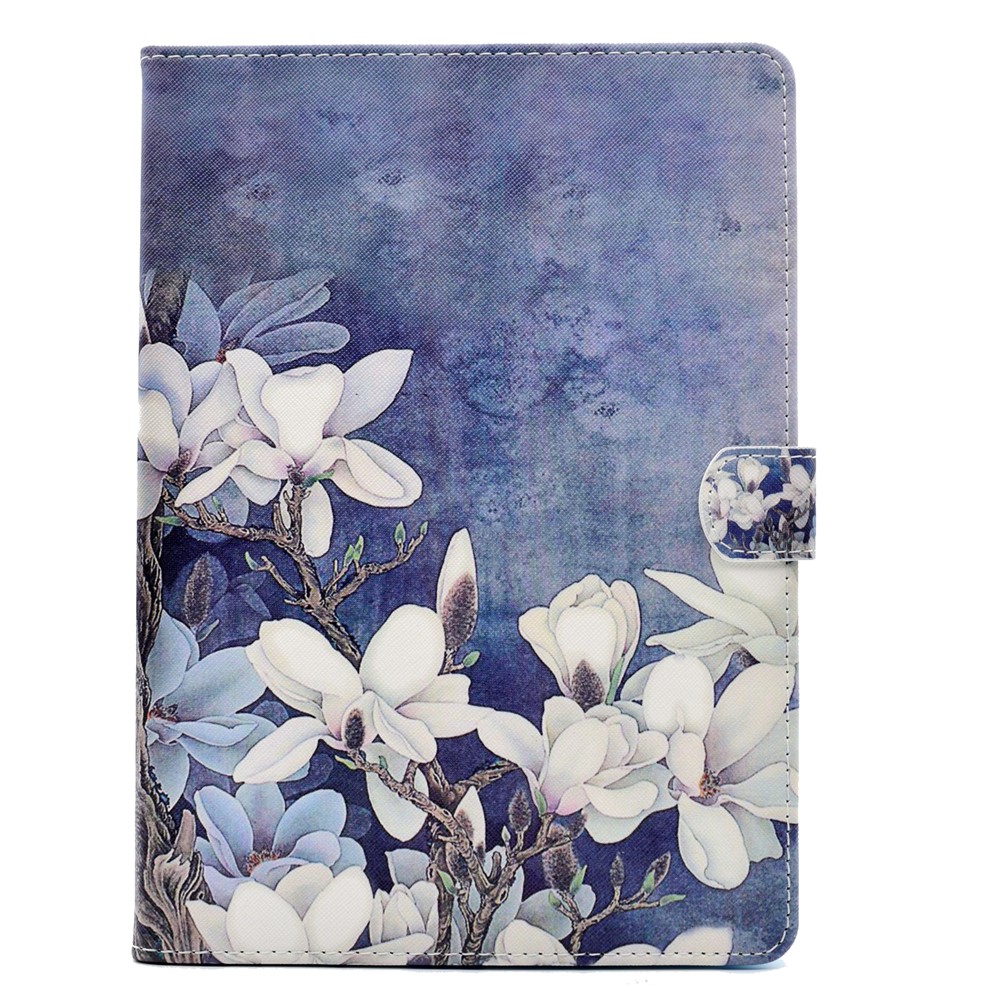 Wallet Stand Pattern Printing Leather Shell Case for iPad 9.7 (2018) / 9.7 (2017) - Blooming Flowers-1
