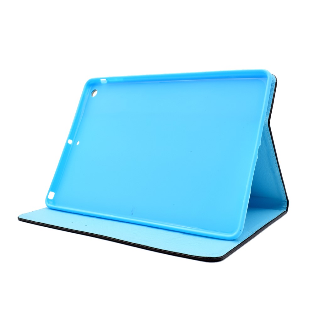 Wallet Stand Pattern Printing Leather Shell Case for iPad 9.7 (2018) / 9.7 (2017) - Blooming Flowers-4