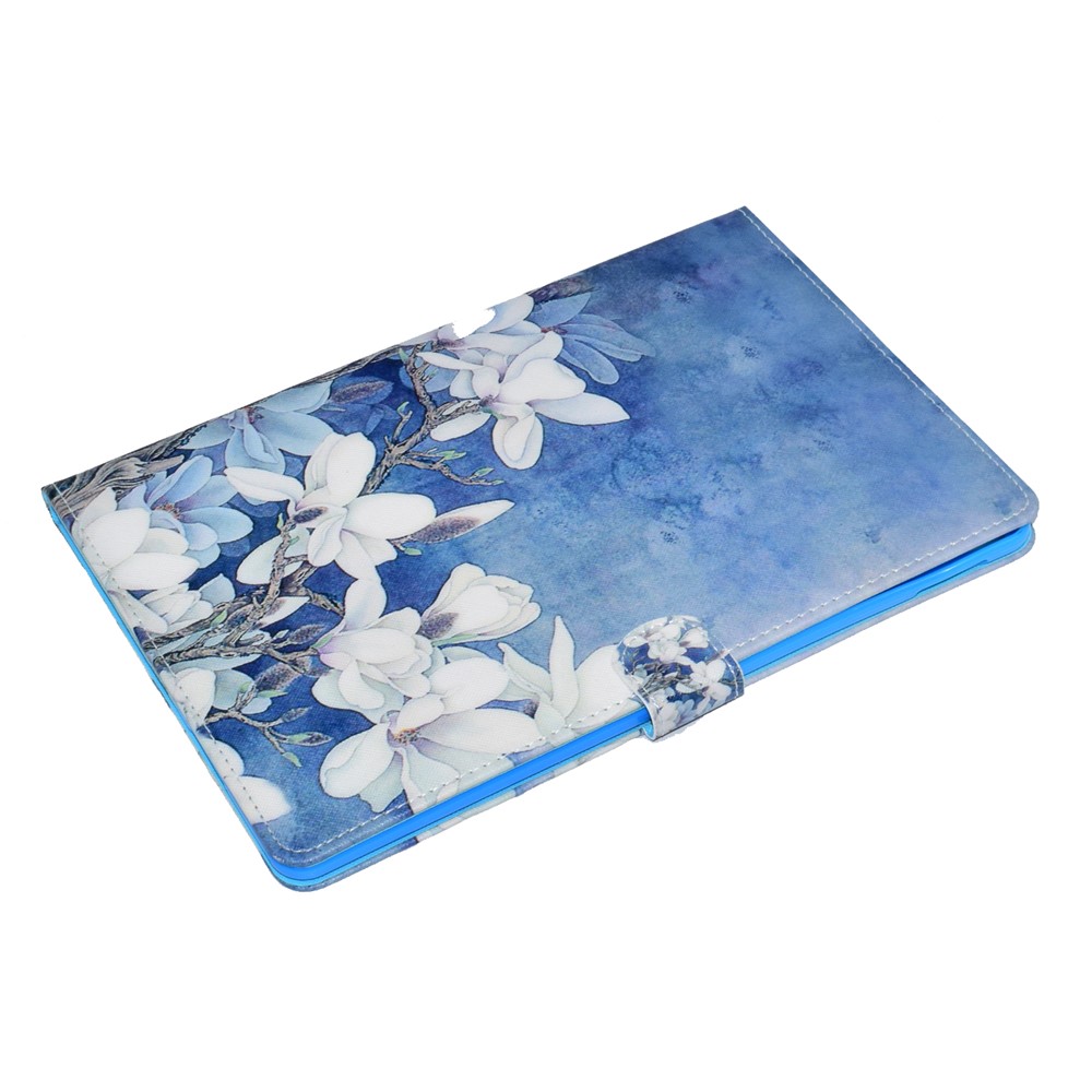 Wallet Stand Pattern Printing Leather Shell Case for iPad 9.7 (2018) / 9.7 (2017) - Blooming Flowers-6