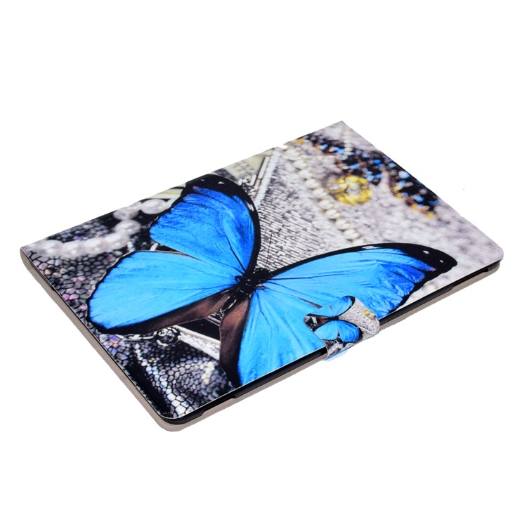 Pattern Printing PU Leather Flip Stand Cover Case for iPad Air 10.5 (2019) / Pro 10.5-inch (2017) - Blue Butterfly-6