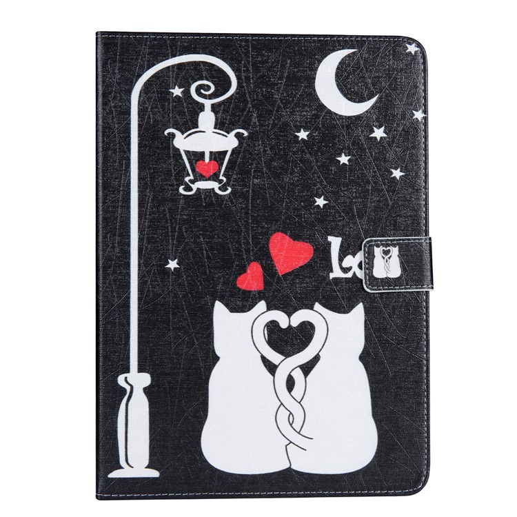 Pattern Printing PU Leather Wallet Flip Stand Case for iPad Pro 10.5 (2017) - Cat Lovers-1