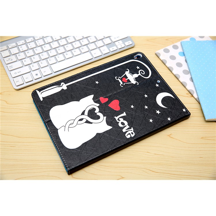 Pattern Printing PU Leather Wallet Flip Stand Case for iPad Pro 10.5 (2017) - Cat Lovers-7
