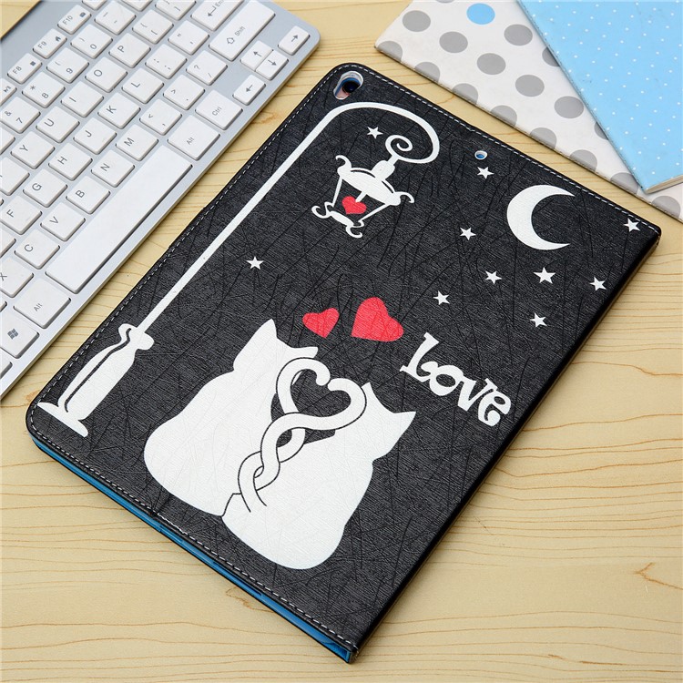 Pattern Printing PU Leather Wallet Flip Stand Case for iPad Pro 10.5 (2017) - Cat Lovers-8