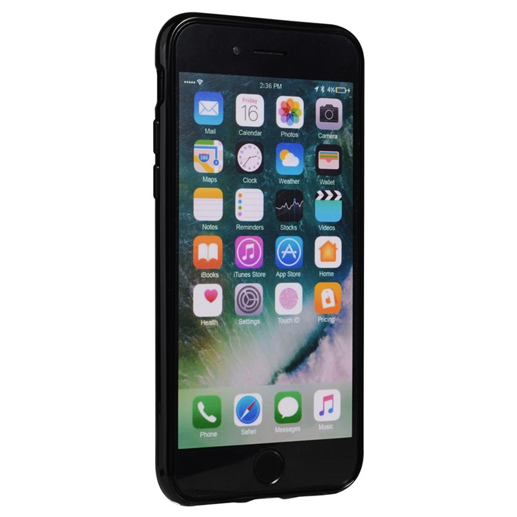 SULADA Marble IML / IMD TPU caso do telefone celular para iPhone 8 / 7 4.7 inch - negro-2