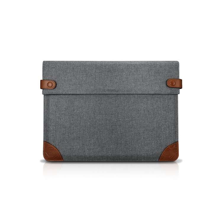 ICARER Business Envelope Style Cloth Genuine Leather Sleeve Pouch Handbag for iPad Pro 12.9, Size: 35x24.8x3.3cm-3