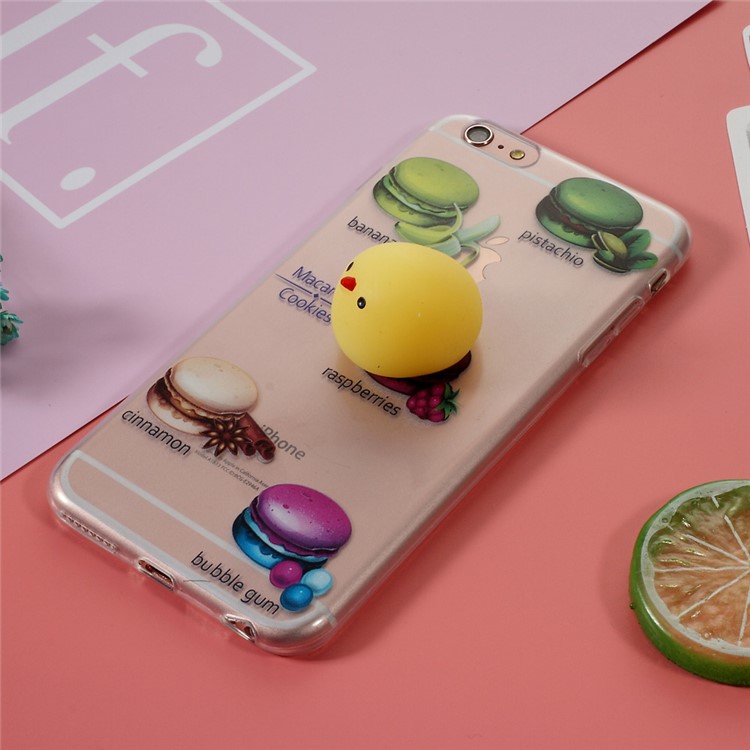 

Squishy 3D Silicone Yolk TPU Cover for iPhone 6s Plus / 6 Plus - Macaroon