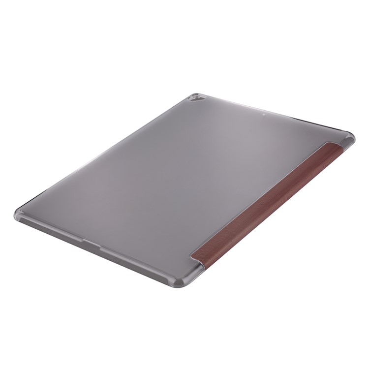 

VOUNI Elegant Series Auto-wake/sleep Tri-fold Leather Shell with Stand for iPad Pro 12.9 / 12.9 (2017) - Brown, iPad Pro 12.9 (2017)