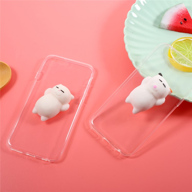 Squishy 3D Silicone Fortune Cat Clear TPU Mobile Case for iPhone 6s Plus / 6 Plus 5.5 inch-9