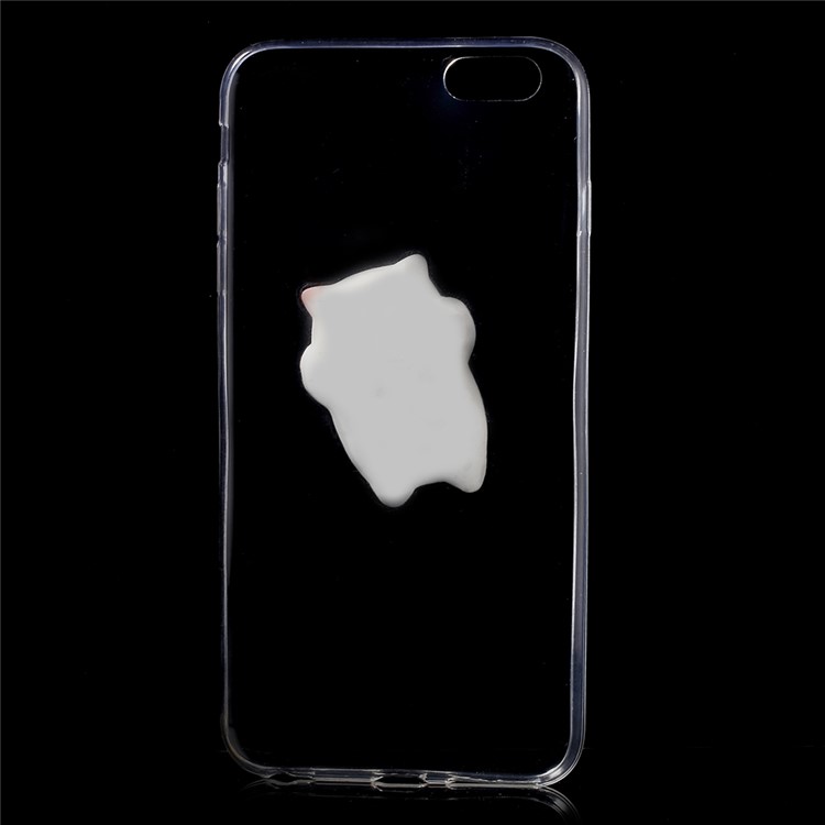 Squishy 3D Silicone Fortune Cat Clear TPU Mobile Case for iPhone 6s Plus / 6 Plus 5.5 inch-5
