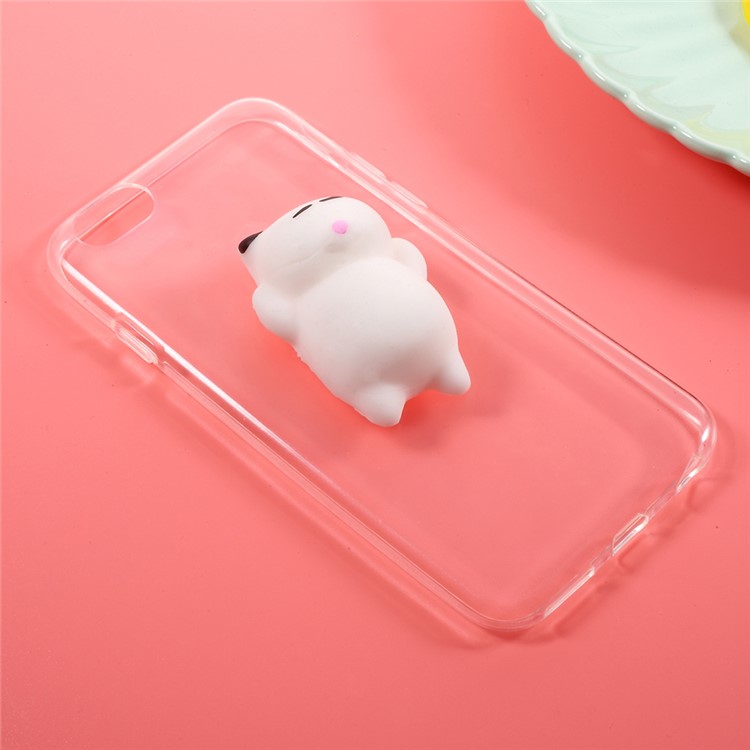 Squishy 3D Silicone Fortune Cat Clear TPU Mobile Case for iPhone 6s Plus / 6 Plus 5.5 inch-8