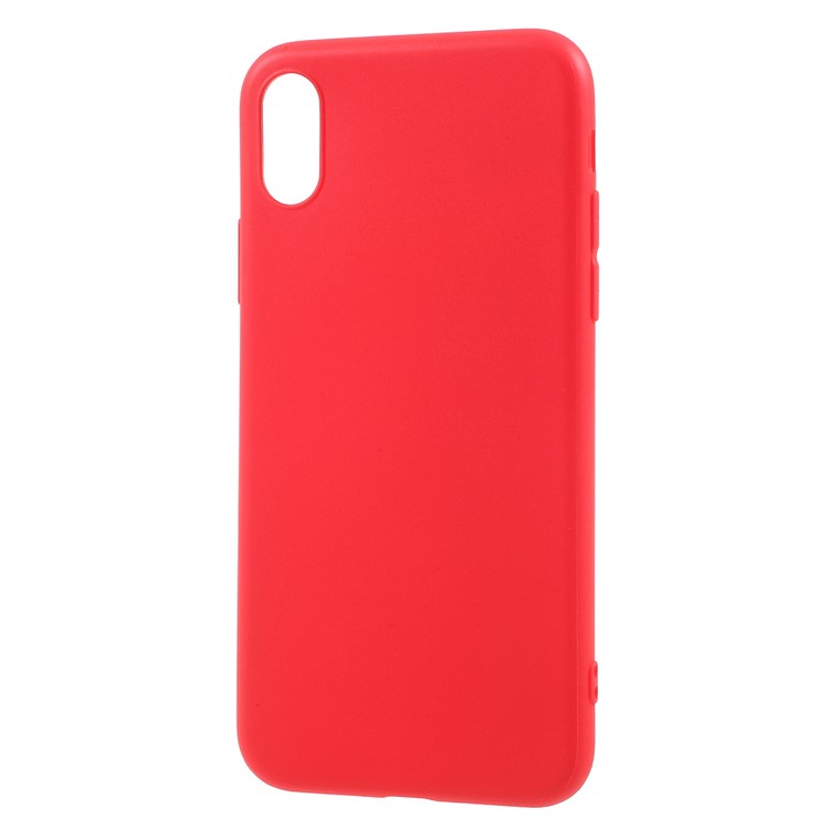 Matte Skin TPU Mobile Phone Back Shell for iPhone XS / X/Ten 5.8 inch - Red-2