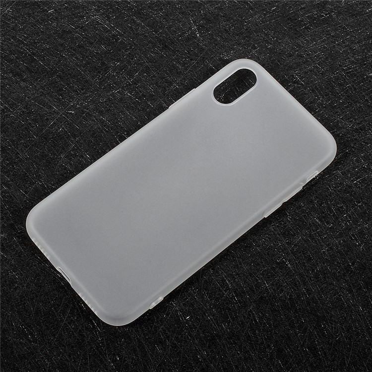 For iPhone XS / X/Ten 5.8 inch Matte Anti-fingerprint TPU Phone Case - White-1