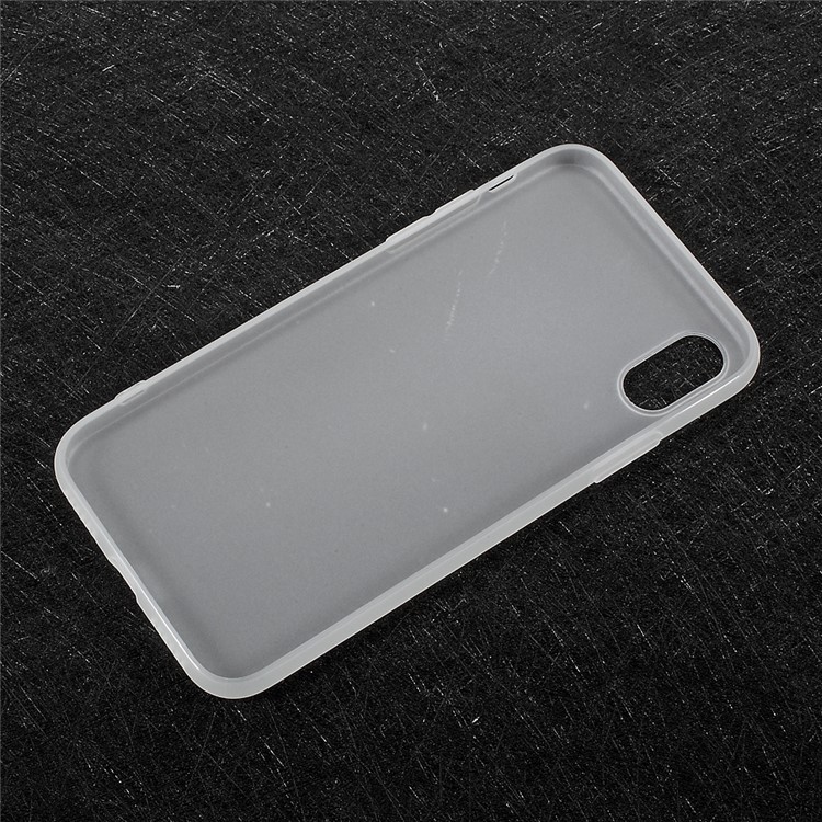 For iPhone XS / X/Ten 5.8 inch Matte Anti-fingerprint TPU Phone Case - White-2