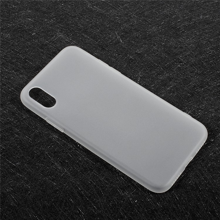 For iPhone XS / X/Ten 5.8 inch Matte Anti-fingerprint TPU Phone Case - White-3