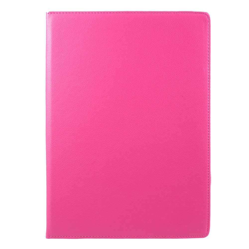 Pour IPad Pro 12.9-pouce (2017) Litchi Texture 360 ​​Stand Stand Tablet Coquille Tablette Coquille - Rose-2