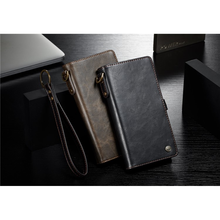 CASEME Qin Series Detachable 2-in-1 Split Leather Wallet Mobile Phone Case for iPhone 6S/6 4.7 inch - Black-14