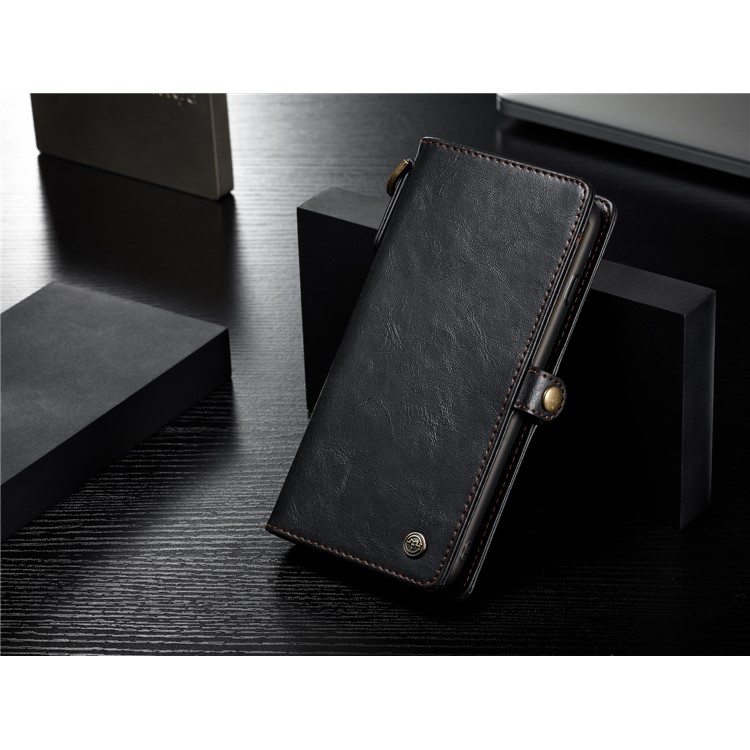CASEME Qin Series Detachable 2-in-1 Split Leather Wallet Mobile Phone Case for iPhone 6S/6 4.7 inch - Black-8