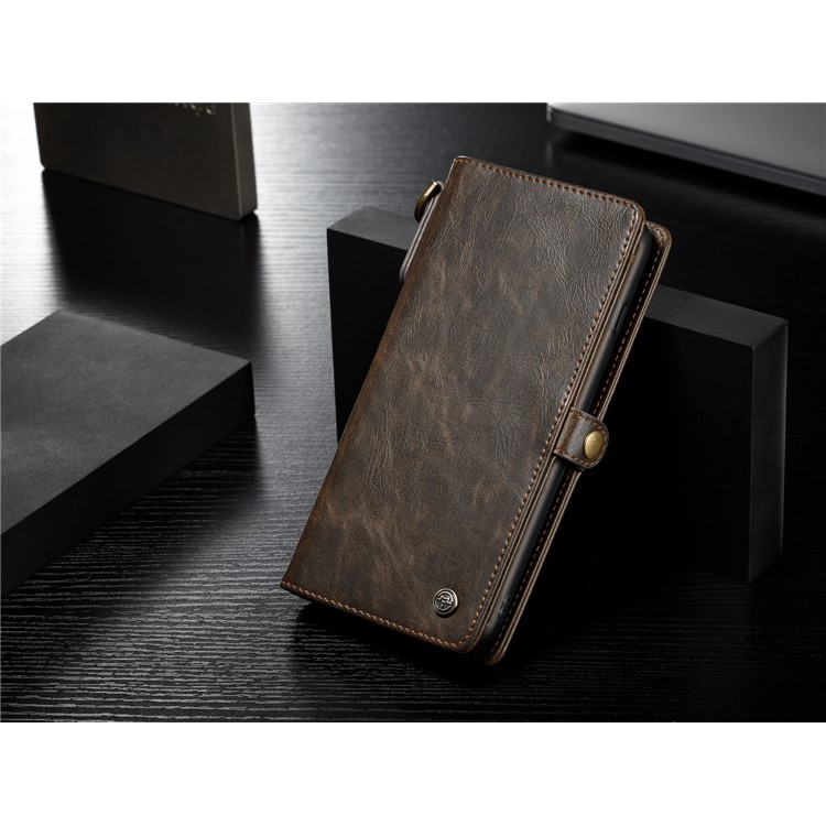 CASEME Qin Series Detachable 2-in-1 Split Leather Protective Phone Shell with Card Slots for iPhone 6S/6 4.7 inch - Brown-10