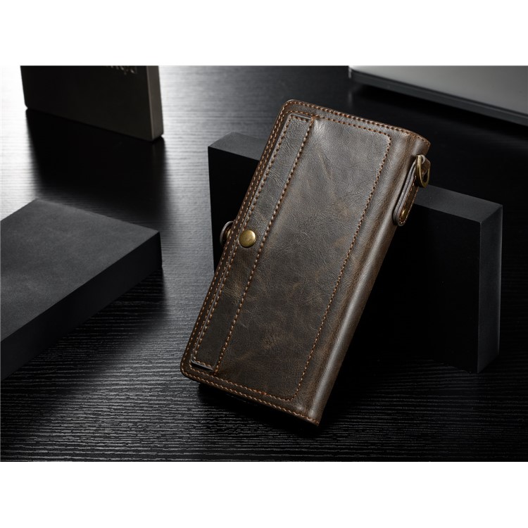 CASEME Qin Series Detachable 2-in-1 Split Leather Protective Phone Shell with Card Slots for iPhone 6S/6 4.7 inch - Brown-11
