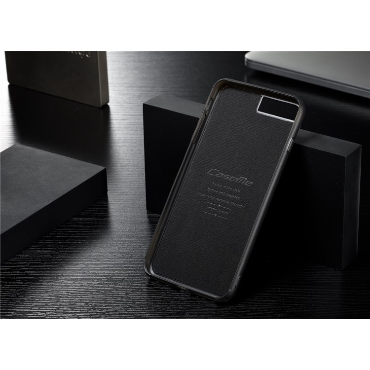 CASEME Qin Series Detachable 2-in-1 Split Leather Protective Phone Shell with Card Slots for iPhone 6S/6 4.7 inch - Brown-12