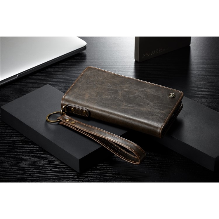 CASEME Qin Series Detachable 2-in-1 Split Leather Protective Phone Shell with Card Slots for iPhone 6S/6 4.7 inch - Brown-14