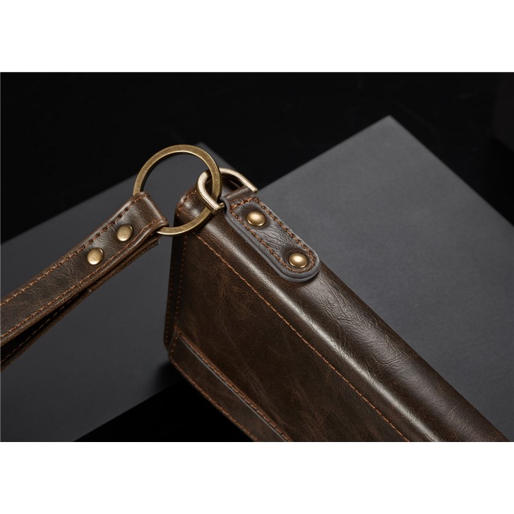 CASEME Qin Series Detachable 2-in-1 Split Leather Protective Phone Shell with Card Slots for iPhone 6S/6 4.7 inch - Brown-20
