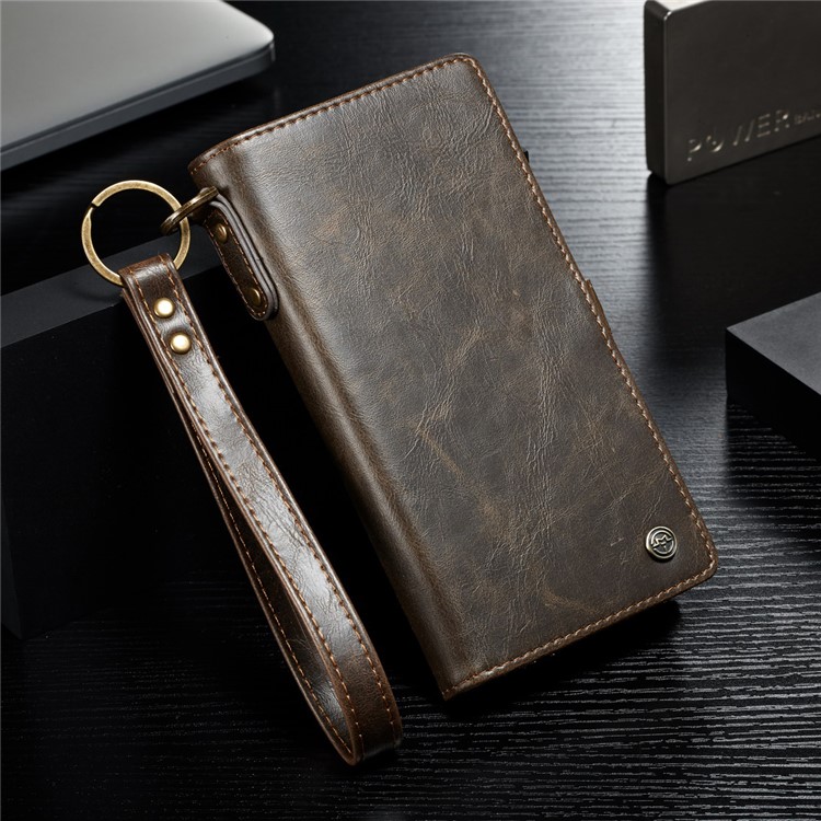 CASEME Qin Series Detachable 2-in-1 Split Leather Protective Phone Shell with Card Slots for iPhone 6S/6 4.7 inch - Brown-3