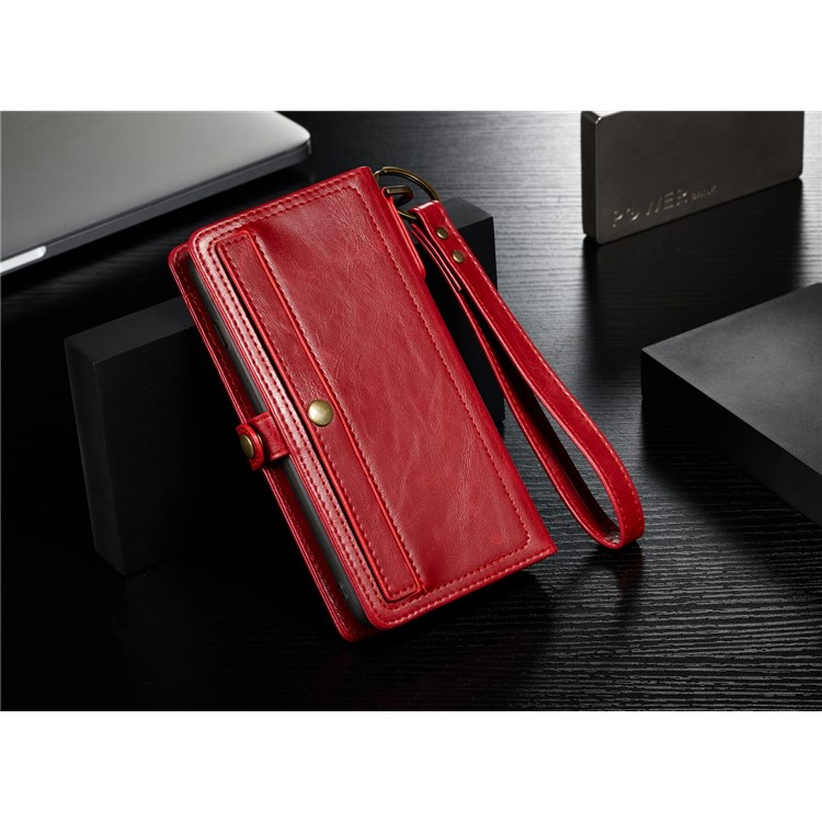 CASEME Qin Series Detachable 2-in-1 Split Leather Protective Phone Shell with Card Slots for iPhone 6S/6 4.7 inch - Brown-8