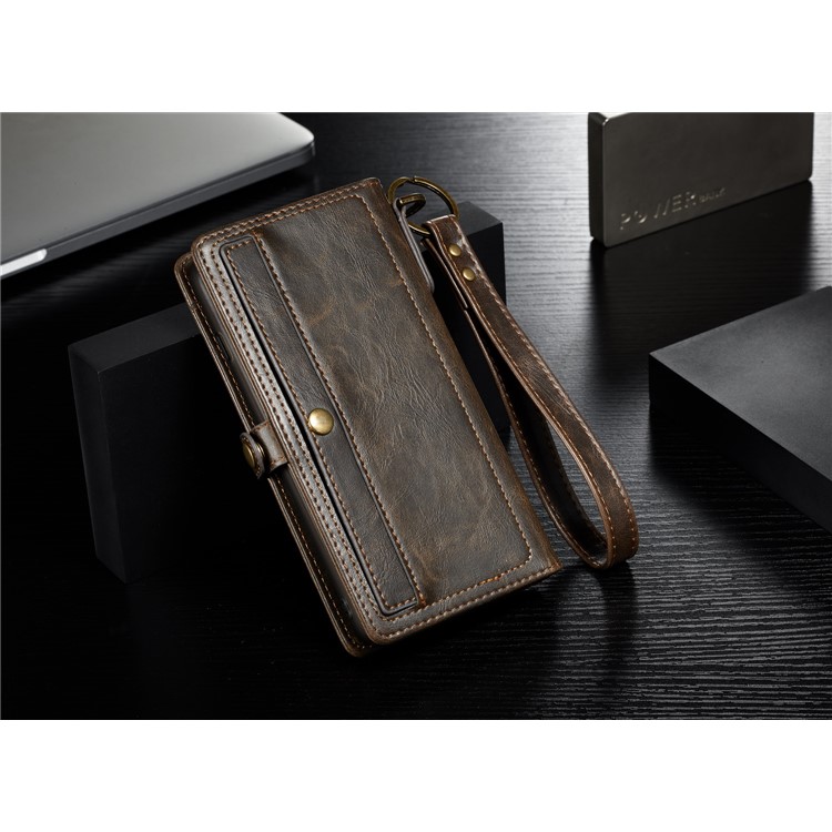 CASEME Qin Series Detachable 2-in-1 Split Leather Protective Phone Shell with Card Slots for iPhone 6S/6 4.7 inch - Brown-9