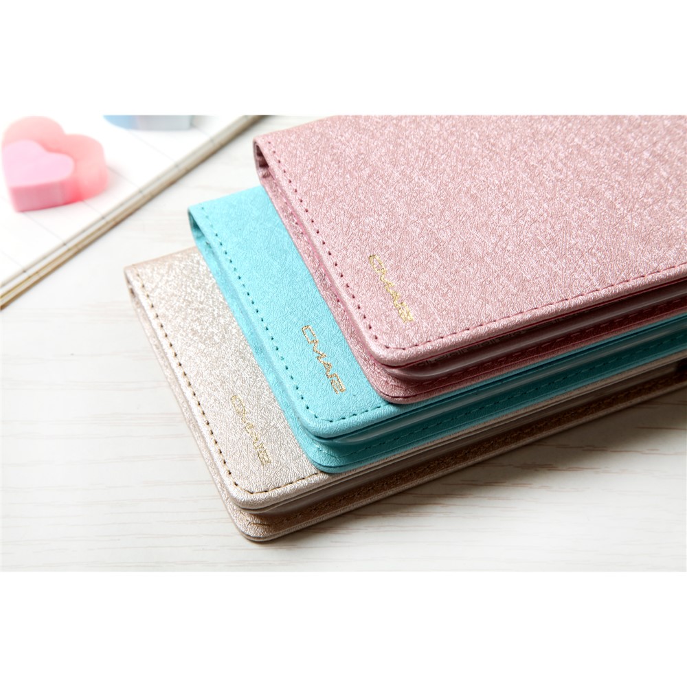 CMAI2 for iPhone 8 / 7 4.7 inch Silk Texture Series Leather Card Holder Phone Casing - Blue-16