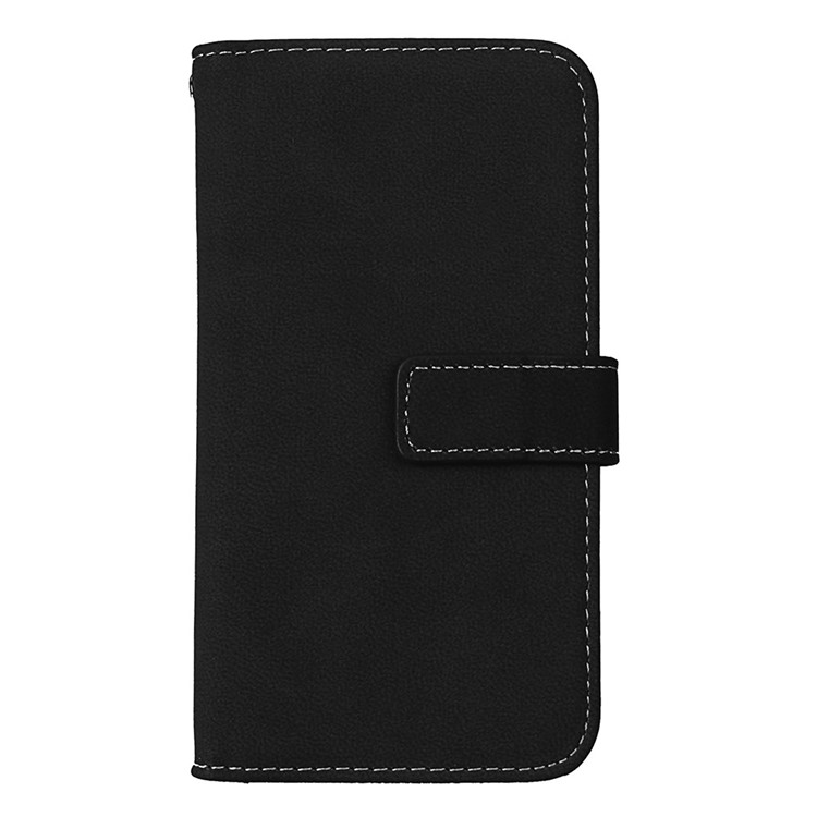 PU Leather Frosted Stand Mobile Phone Casing with 9 Card Holders for iPhone 8 / 7 4.7 inch - Black-3
