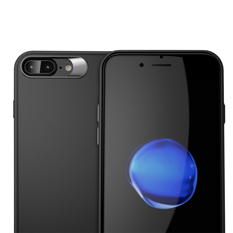 

IPAKY for iPhone 8 Plus / 7 Plus Matte PC Anti-skid Phone Casing - Black