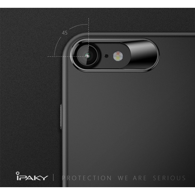 IPAKY Matte PC Protection Phone Case for iPhone 8 / 7 4.7 inch - Black-3