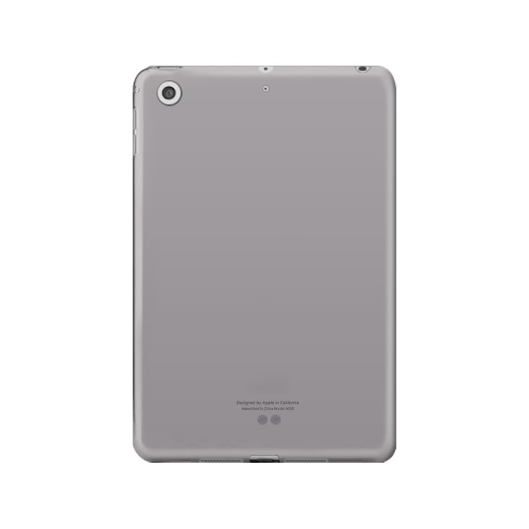 Para Ipad 9,7 (2018) / 9,7 (2017) Tablet Pc Gel TPU Caso De Volta - Cinzento-1