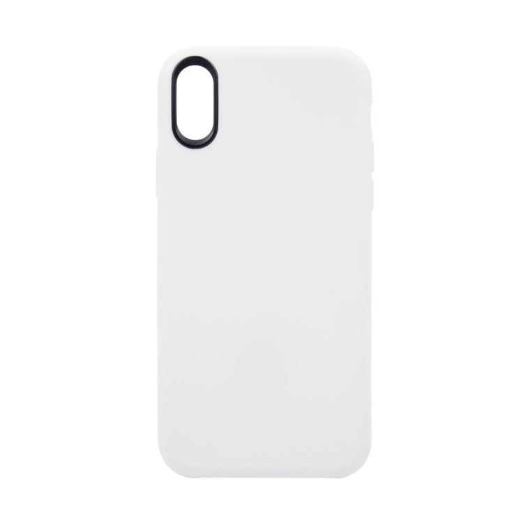 Solid Color Flexible TPU Back Case for iPhone XS / X/Ten 5.8 inch - White-8