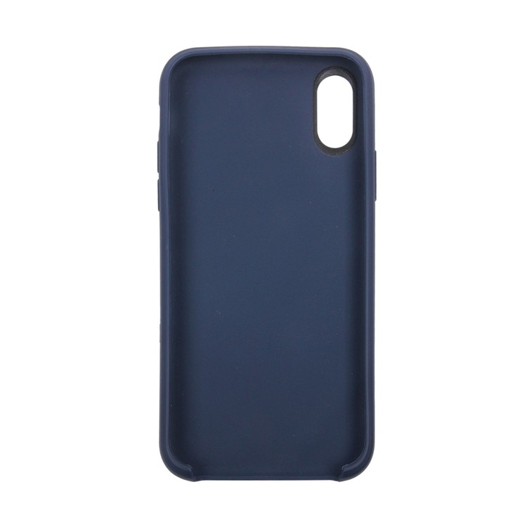 Solid Color TPU Gel Phone Casing for iPhone XS / X/Ten 5.8 inch - Dark Blue-7