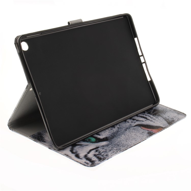 Pattern Printing Wallet Leather Smart Case for iPad 9.7 (2017) - Tiger-6