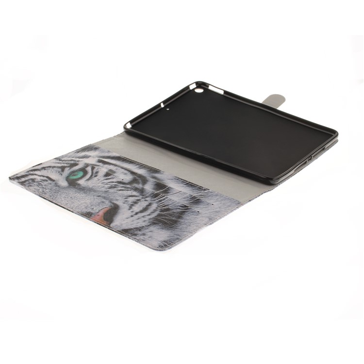 Pattern Printing Wallet Leather Smart Case for iPad 9.7 (2017) - Tiger-8