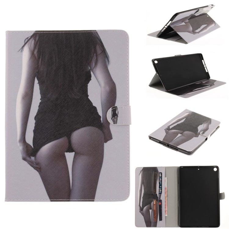 

Pattern Printing Auto-Wake / Sleep PU Leather Stand Case for iPad 9.7 (2018) / 9.7 (2017) - Beauty Pattern