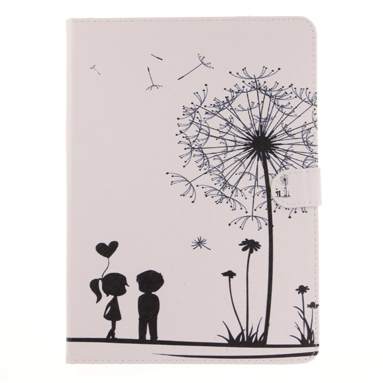 Pattern Printing Smart PU Leather Tablet Cover Casing for iPad 9.7 (2018) / 9.7 (2017) - Dandelion and Lovers-2