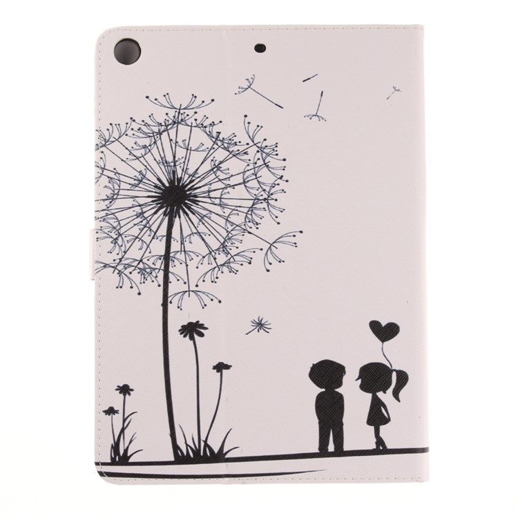 Pattern Printing Smart PU Leather Tablet Cover Casing for iPad 9.7 (2018) / 9.7 (2017) - Dandelion and Lovers-3
