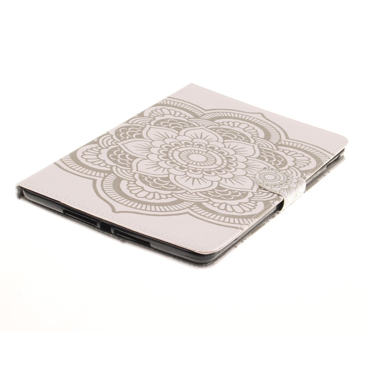 For iPad 9.7 (2018) / 9.7 (2017) Pattern Printing Wallet Leather Stand Case - Mandala Flowers-4