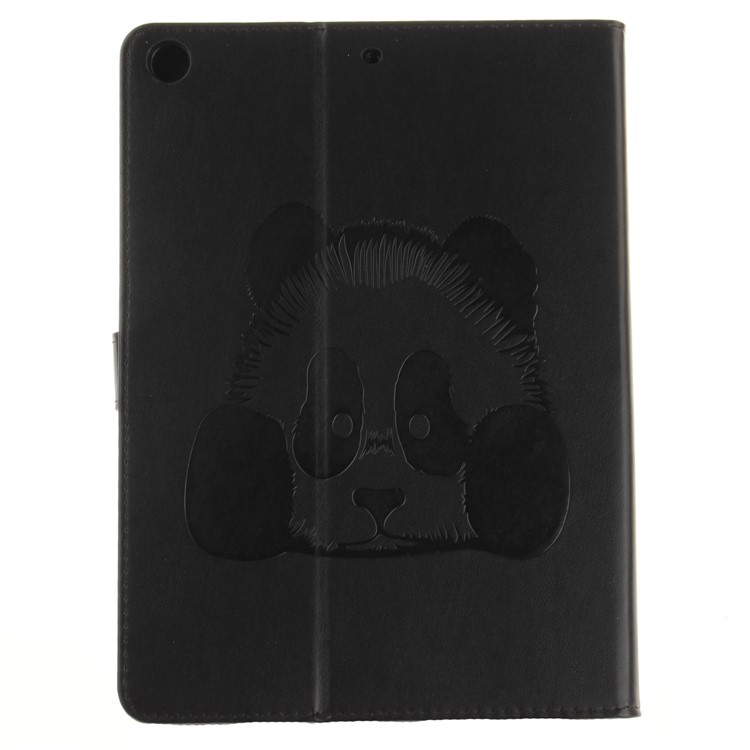 Imprinted Panda Smart Leather Wallet Stand Case for iPad 9.7 (2018) / 9.7 (2017) - Black-3