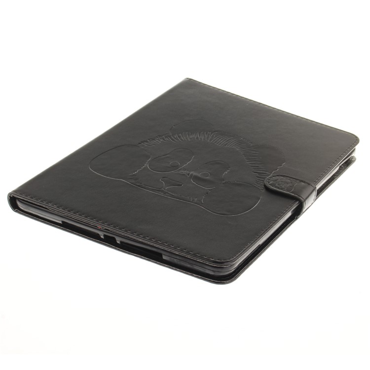 Imprinted Panda Smart Leather Wallet Stand Case for iPad 9.7 (2018) / 9.7 (2017) - Black-4