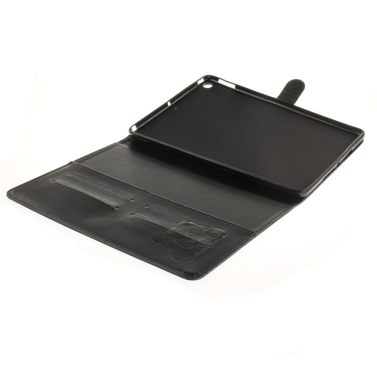 Imprinted Panda Smart Leather Wallet Stand Case for iPad 9.7 (2018) / 9.7 (2017) - Black-8