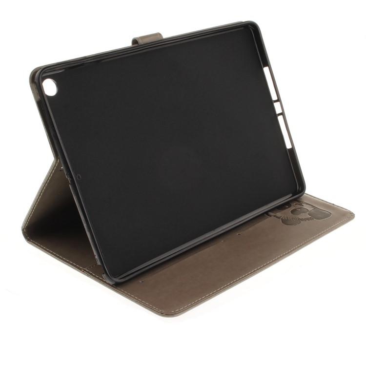 Imprinted Panda Leather Wallet Smart Protective Cover for iPad 9.7 (2018) / 9.7 (2017) - Grey-6