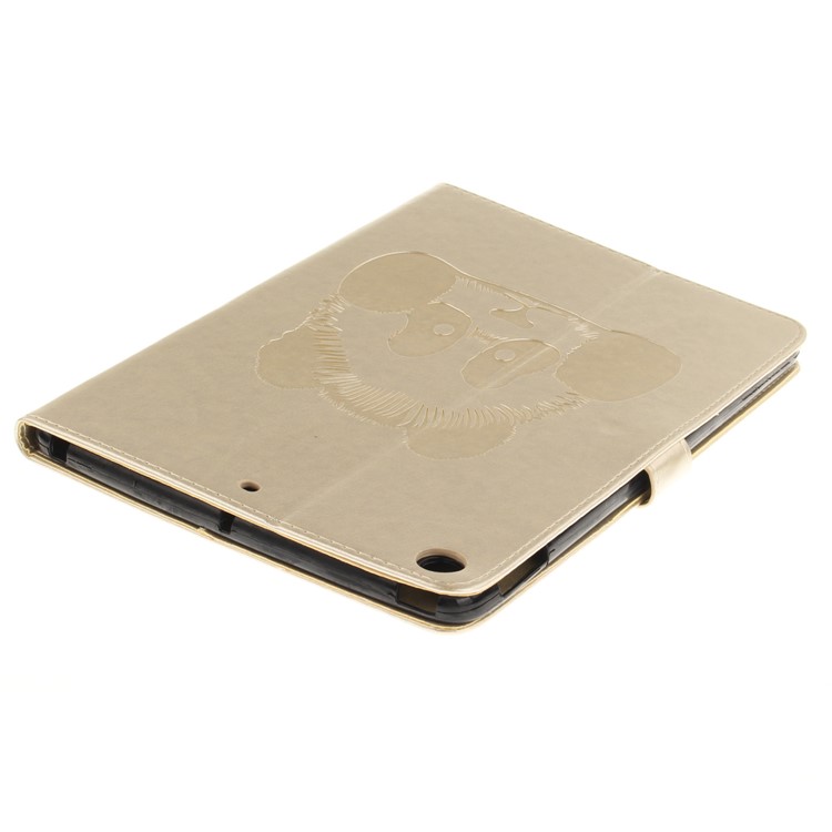 Imprinted Panda Smart Leather Wallet Flip Case Stand for iPad 9.7 (2018) / 9.7 (2017) - Gold-5