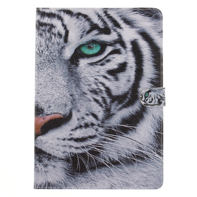 Patterned Auto-Wake / Sleep PU Leather Wallet Tablet Shell for iPad Pro 10.5 (2017) - Tiger-2