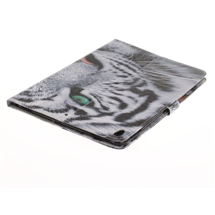 Patterned Auto-Wake / Sleep PU Leather Wallet Tablet Shell for iPad Pro 10.5 (2017) - Tiger-5