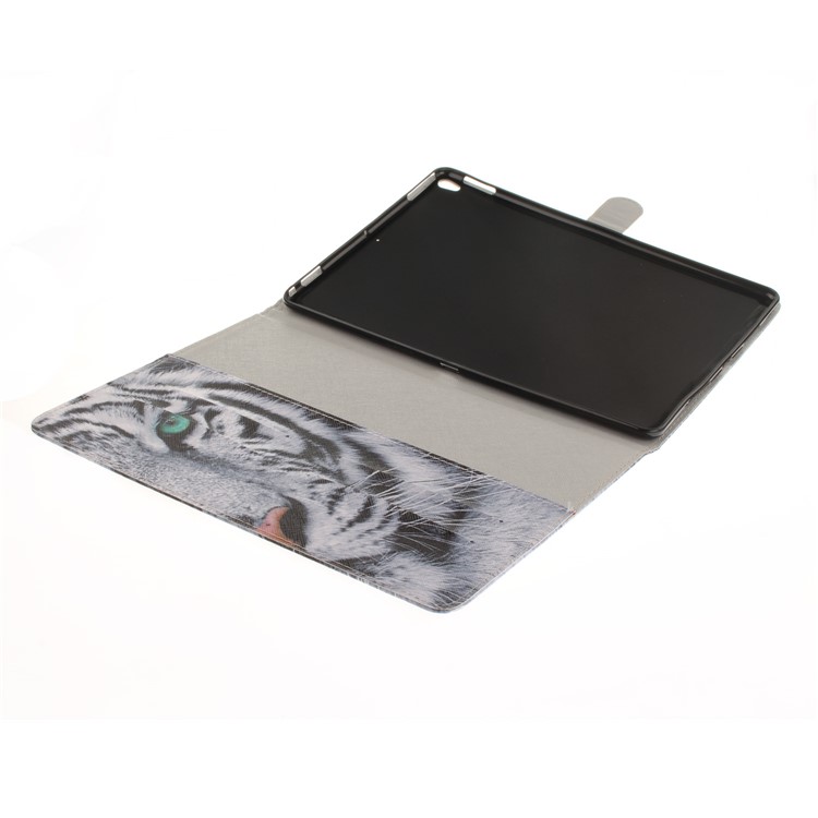 Patterned Auto-Wake / Sleep PU Leather Wallet Tablet Shell for iPad Pro 10.5 (2017) - Tiger-8